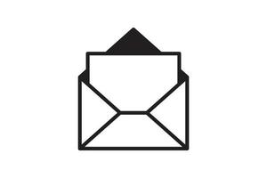 Mail icon vector sign. Letter envelope symbol. Message send to address illustration.