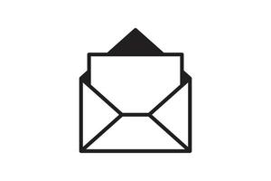 Mail icon vector sign. Letter envelope symbol. Message send to address illustration.