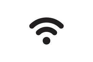 conexión de señal de símbolo wi fi. señal de tecnología inalámbrica de internet vectorial. icono de comunicación de red wifi. vector