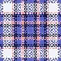 Plaid check pattern. Seamless fabric texture. Tartan textile print. vector