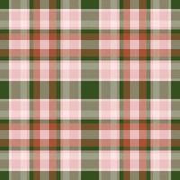 Plaid seamless pattern. Check fabric texture. Vector textile print.