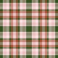 Plaid seamless pattern. Check fabric texture. Vector textile print.