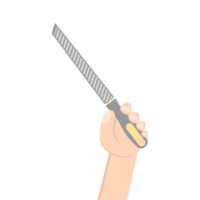 Left Handed Holding Sharp Miser Construction Tool Equipment png