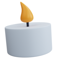 3d rendering candle isolated png