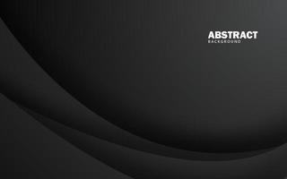 Abstract overlap layer dark black banner background vector