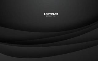 Abstract overlap layer dark black banner background vector