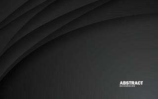 Abstract overlap layer dark black banner background vector