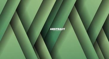 Abstract green color overlap layer background vector