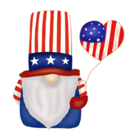 Gnome independence day 4th of July png