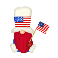 Gnome independence day 4th of July png