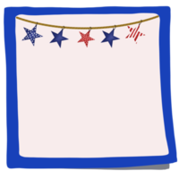 4th of July Sticky note png