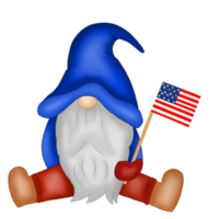 Gnome independence day 4th of July png