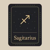 Sagittarius zodiac icon. Vector illustration.