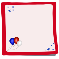 4th of July Sticky note png