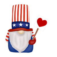 Gnome independence day 4th of July png