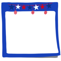 4th of July Sticky note png