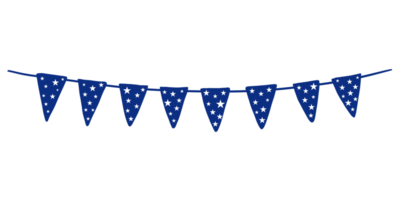 4th of July Bunting png