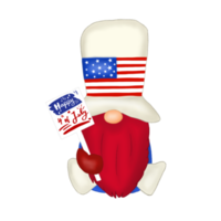 Gnome independence day 4th of July png