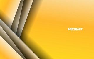 Abstract papercut yellow color background vector