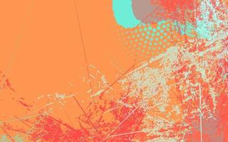 Abstract grunge texture multicolor orange color background vector