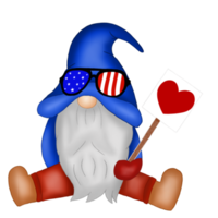 Gnome independence day 4th of July png