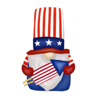 Gnome independence day 4th of July png