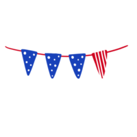 4th of July Bunting png