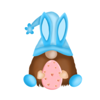 Easter Bunny Gnome with Easter Egg png