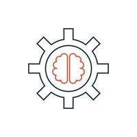 artificial intelligence icon vector design