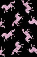 Vector seamless pattern of unicorn silhouette