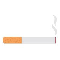 vector de concepto de línea plana de icono de cigarrillo