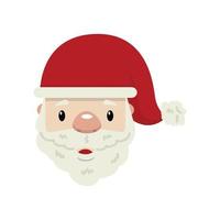 Head Santa Claus Cartoon vector