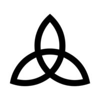 Triquetra Icon. Vector illustration