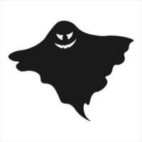 silueta fantasma de halloween. ilustración vectorial vector