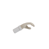 Movimiento de gesto de mano aislado 3D png