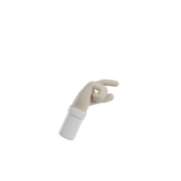 3d geïsoleerd hand- gebaar beweging png