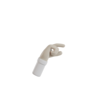 3d isolerat hand gest rörelse png