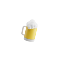 ícone de cerveja 3D isolado png
