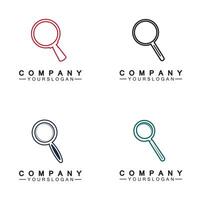 Magnifying glass line icon, outline vector sign, Search symbol, logo illustration.