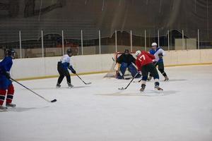 jugadores de hockey sobre hielo foto