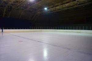 empty ice rink, hockey arena photo