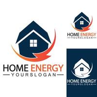 Home Power Energy Logo Vector Icon Symbol Design Illustration