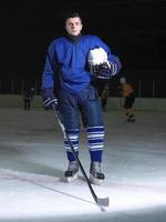 hockey player portrait photo