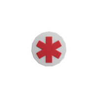 3d isolerat medicinsk saker png