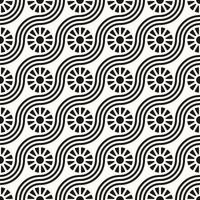 Vector Geometric Abstract Seamless Monochrome Pattern Texture Repeating Background