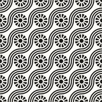 Vector Geometric Abstract Seamless Monochrome Pattern Texture Repeating Background