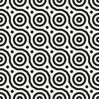 Vector Geometric Abstract Seamless Monochrome Pattern Texture Repeating Background