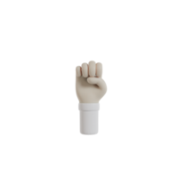 3d isolerat hand gest rörelse png