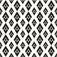 Vector Geometric Abstract Seamless Monochrome Pattern Texture Repeating Background