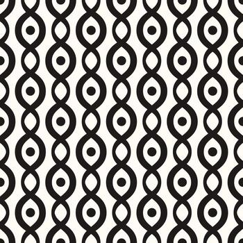 Vector Geometric Abstract Seamless Monochrome Pattern Texture Repeating Background